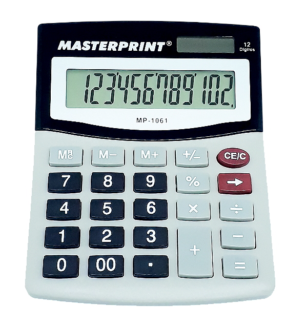 CALCULADORA DE MESA MASTERPRINT MP-1061 12 DÍGITOS