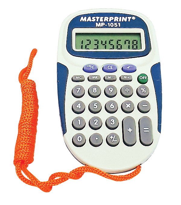 CALCULADORA PESSOAL MASTERPRINT MP-1051 08 DÍGITOS
