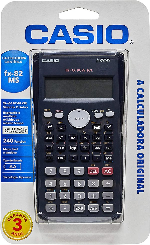 CALCULADORA CIENTIFICA 240 FUNCOES FX-82MS