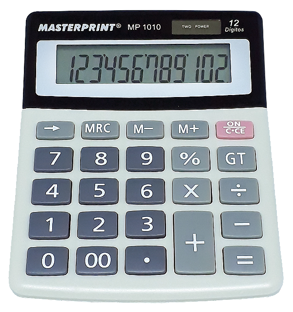 CALCULADORA DE MESA MASTERPRINT MP-1010 12 DIGITOS