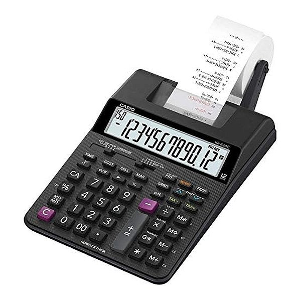 CALCULADORA DE MESA C/IMPRESSÃO CASIO HR-100RC