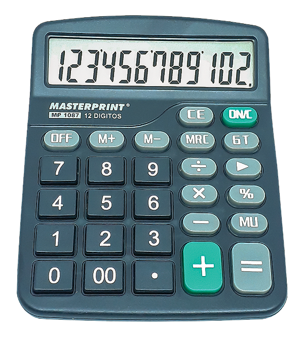 CALCULADORA DE MESA MASTERPRINT MP-1087 12 DIGITOS