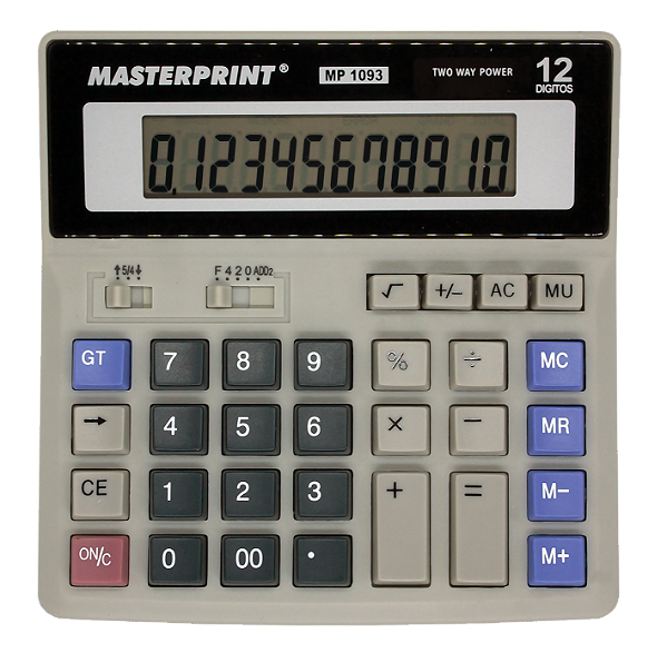 CALCULADORA DE MESA MASTERPRINT MP-1093 12 DIGITOS