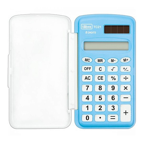 CALCULADORA DE BOLSO TC21 AZUL BLISTER