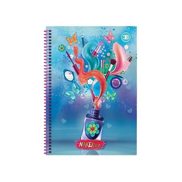 CADERNO UNIVERSITARIO CAPA DURA 400F/20M MAKELINE