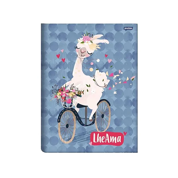 CADERNO BROCHURAO C.DURA 096 FOLHAS LHAMA