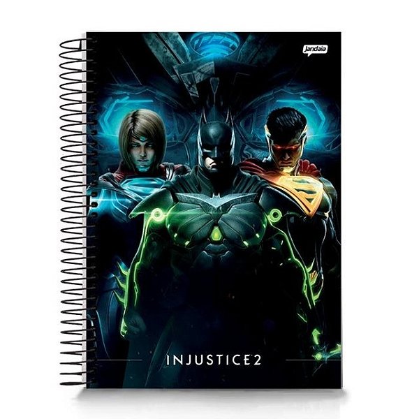 CADERNO UNIVERSITARIO CAPA.D 240F/12M INJUSTICE 2