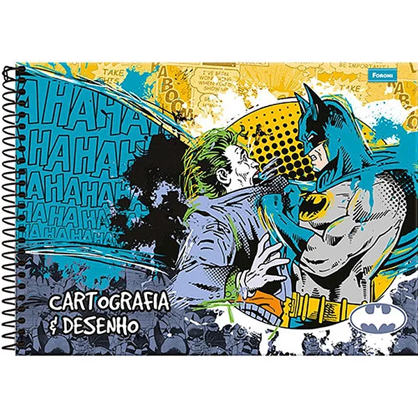 CADERNO CARTOGRAFIA CAPA DURA 096 FOLHAS BATMAN