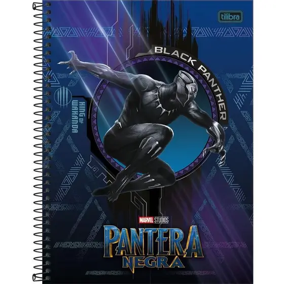 CADERNO UNIVERSITARIO C.DURA 192F/12M PANTER