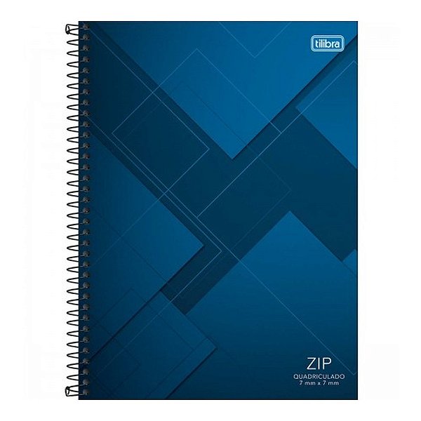 CADERNO QUADRICULADO 07MM UNIV.C.DURA 96F ZIP