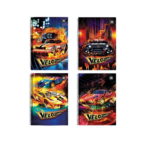 CADERNO UNIVERSITARIO C.DURA 096F/01M VELOZ