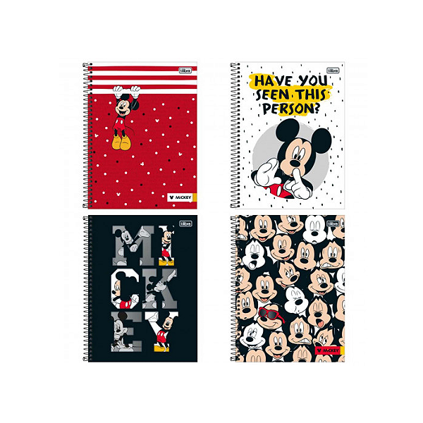 CADERNO UNIVERSITARIO C.DURA 096F/01M MICKEY