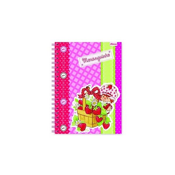 CADERNO BROCHURAO C.DURA 096 FOLHAS MORANGUINHO