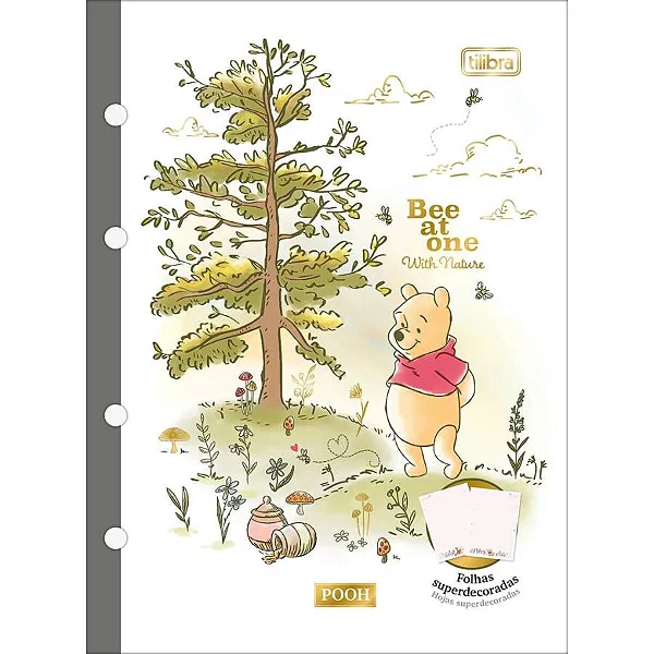 CADERNO PARA FICHARIO COLEGIAL 080F POOH