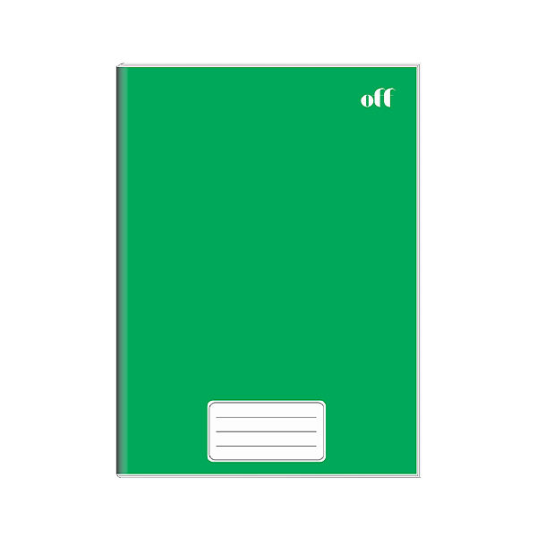 CADERNO UNIVERSITARIO CAPA DURA 096F OFF VERDE
