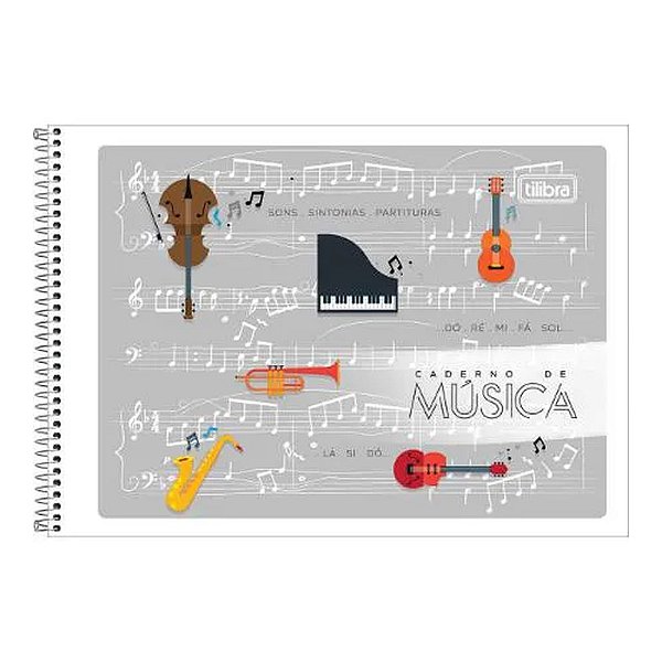 CADERNO DE MUSICA 040 FOLHAS