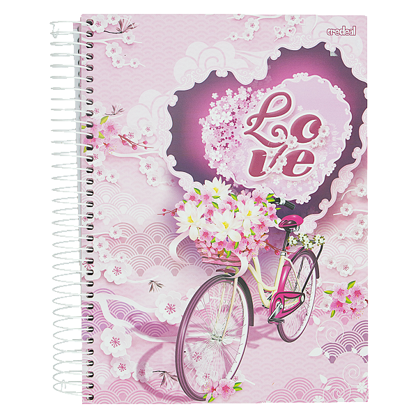 CADERNO UNIVERSITARIO C.DURA 200F/10M LOVE