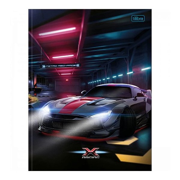 CADERNO BROCHURAO CAPA DURA 080F X-RACING
