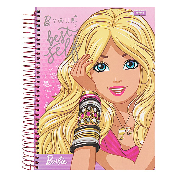 CADERNO UNIVERSITARIO C.DURA 200F/10M BARBIE