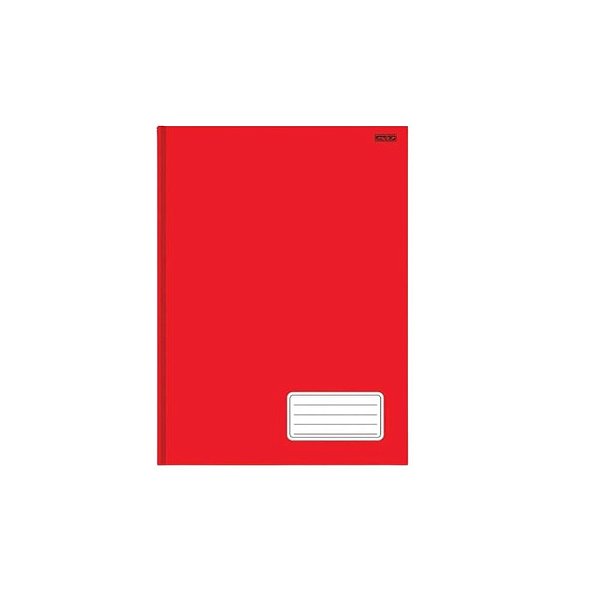 CADERNO BROCHURAO C.DURA 96F VERMELHO