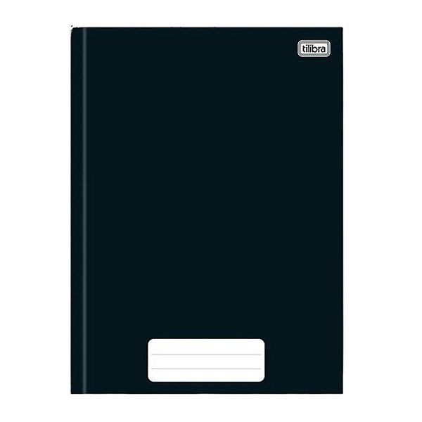 CADERNO BROCHURAO CAPA DURA 040F PEPPER PRETO