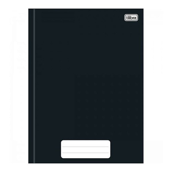 CADERNO BROCHURAO CAPA DURA 080F PEPPER PRETO