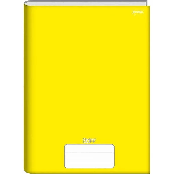 CADERNO BROCHURAO C.DURA 48F STIFF AMARELO