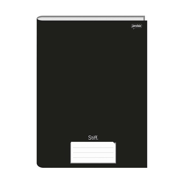 CADERNO BROCHURAO C.DURA 48F STIFF PRETO