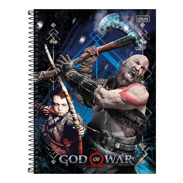 CADERNO UNIVERSITARIO C.DURA 080F/01M GOD OF WAR