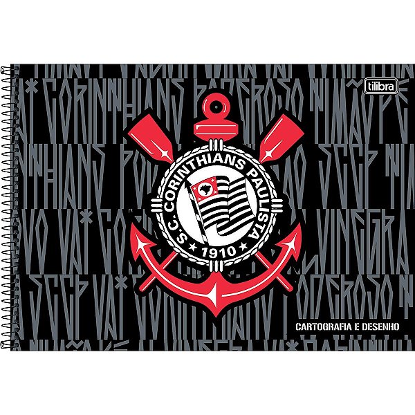 CADERNO CARTOGRAFIA CAPA DURA 080F CORINTHIANS