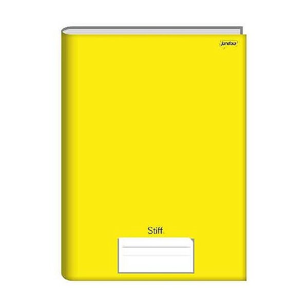 CADERNO QUADRICULADO 10MM C.DURA 48F AMARELO