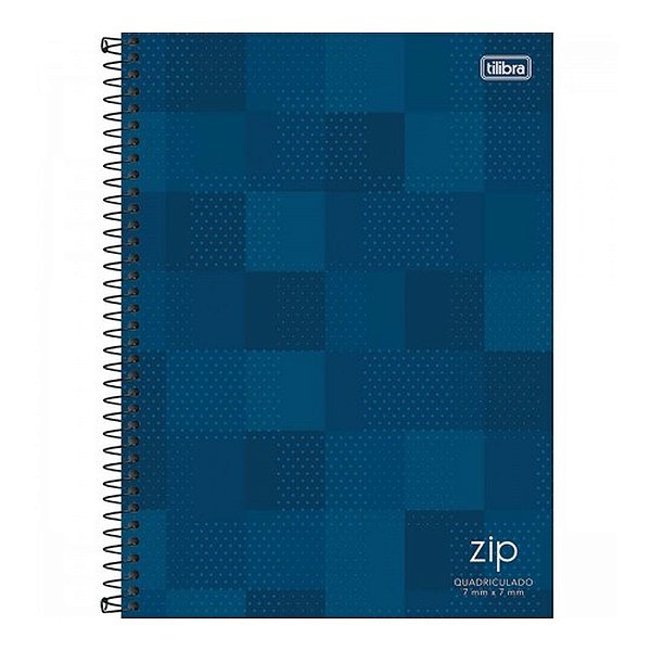 CADERNO QUADRICULADO 07MM C.DURA 80F ZIP