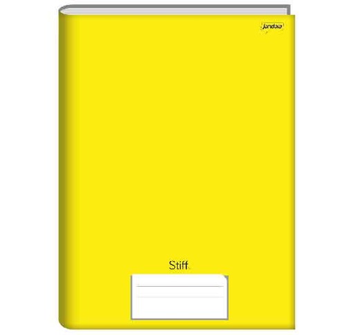 CADERNO BROCHURA C.D.1/4 048F AMARELO