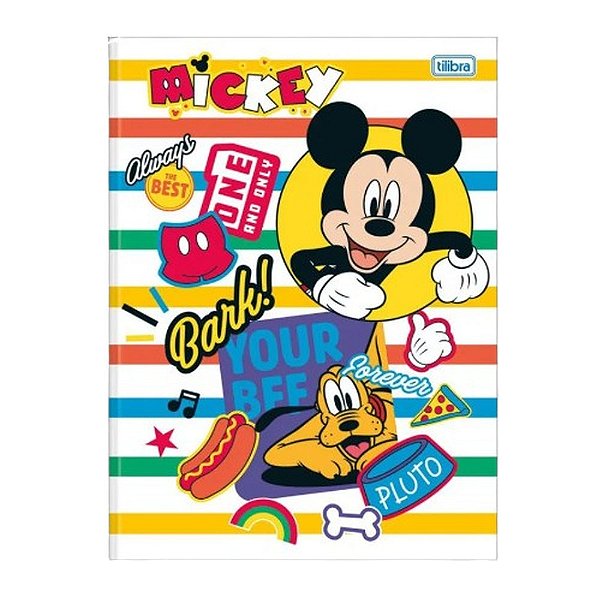 CADERNO BROCHURAO CAPA DURA 080 FOLHAS MICKEY