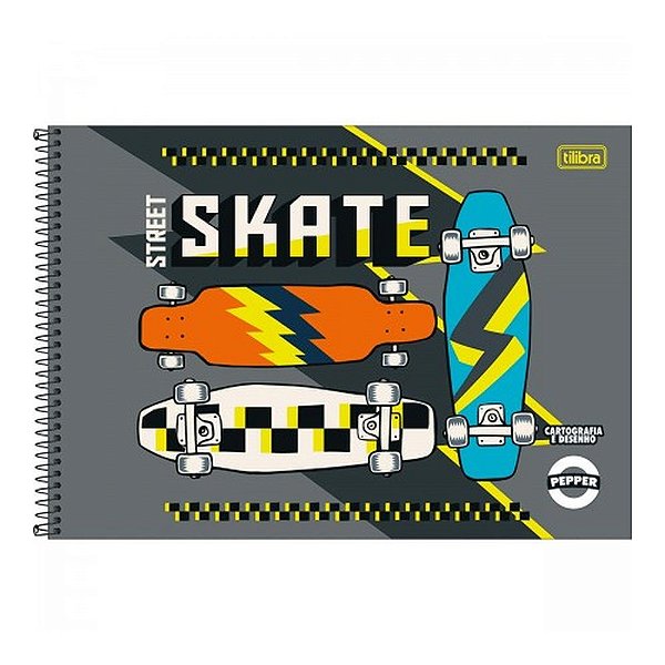 CADERNO CARTOGRAFIA CAPA DURA 80F S/S PEPPER