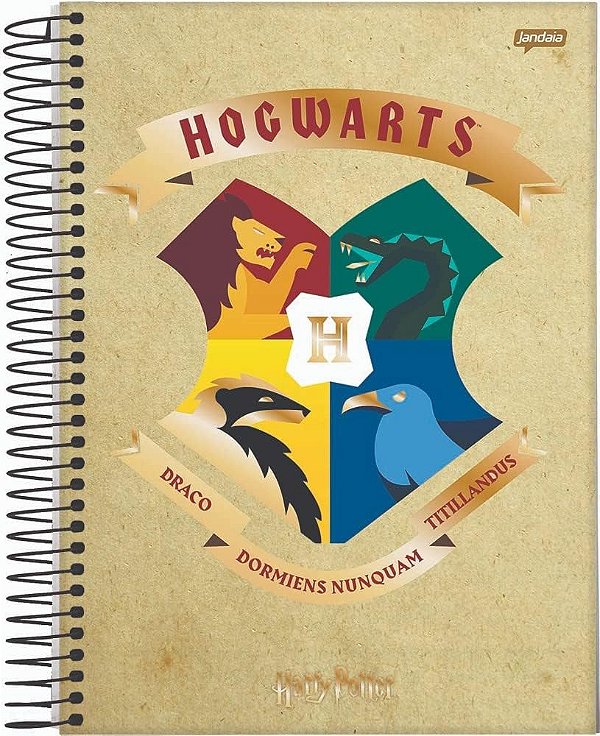 CADERNO ESPIRAL 1/4 CAPA DURA 96F HARRY POTTER