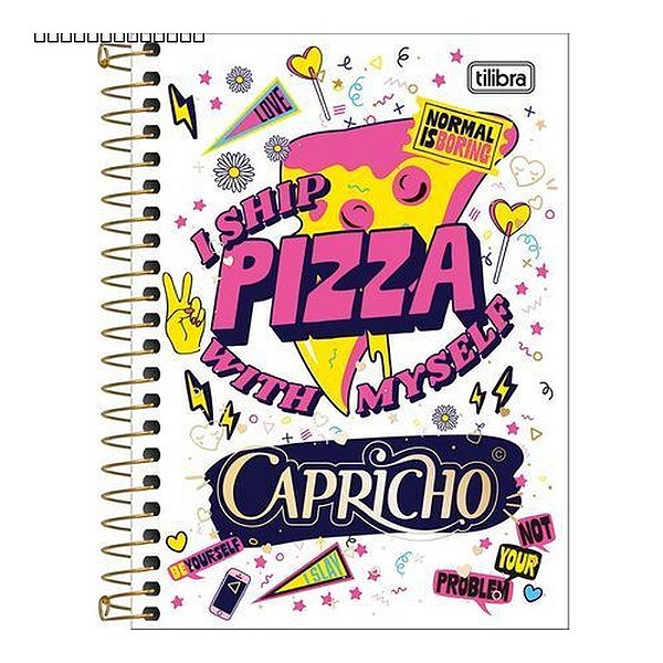 CADERNETA CAPA DURA 080 FOLHAS CAPRICHO