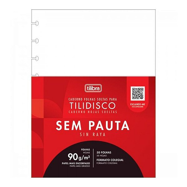 BLOCO PARA TILIDISCO COLEGIAL SEM PAUTA 50F