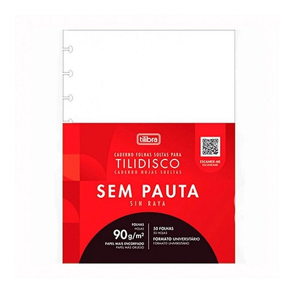 BLOCO PARA TILIDISCO UNIVERSITAR S/PAUTA 50F