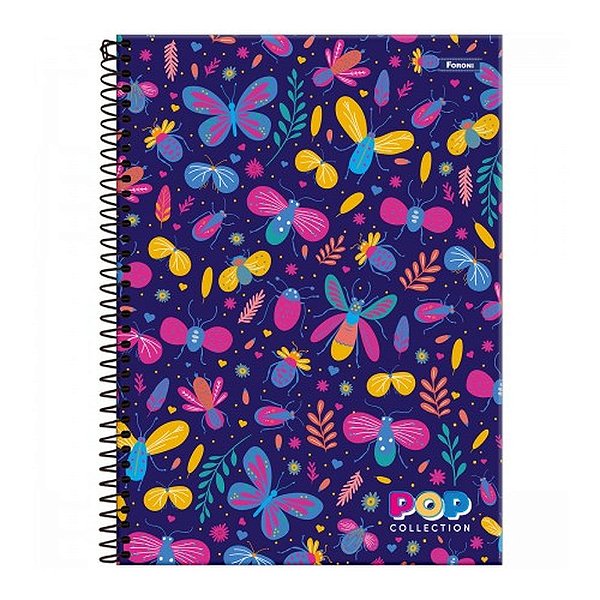 CADERNO UNIVERSITARIO C.DURA 240F/12M POP COLLECTI