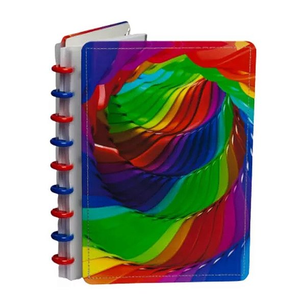 CADERNO INTELIGENTE DISKO MEDIO RAINBOW