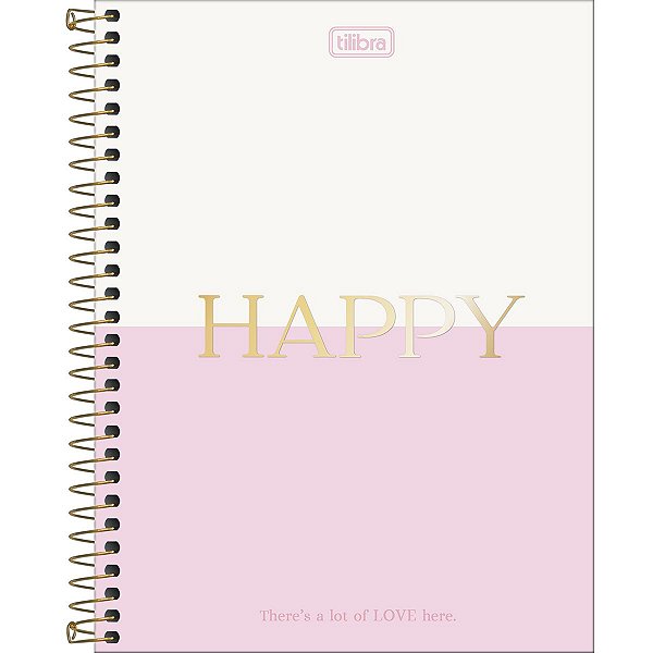 CADERNO COLEGIAL C.DURA 160F/10M 90G HAPPY