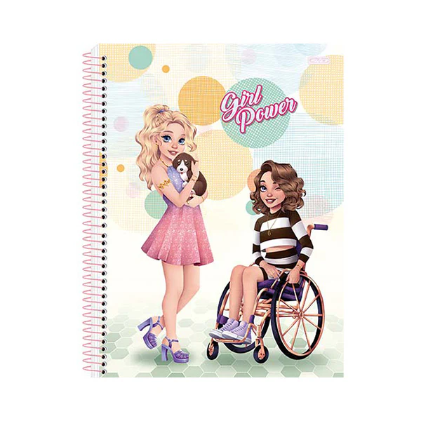 CADERNO UNIVERSITARIO C.DURA 080F/01M GIRL POWER