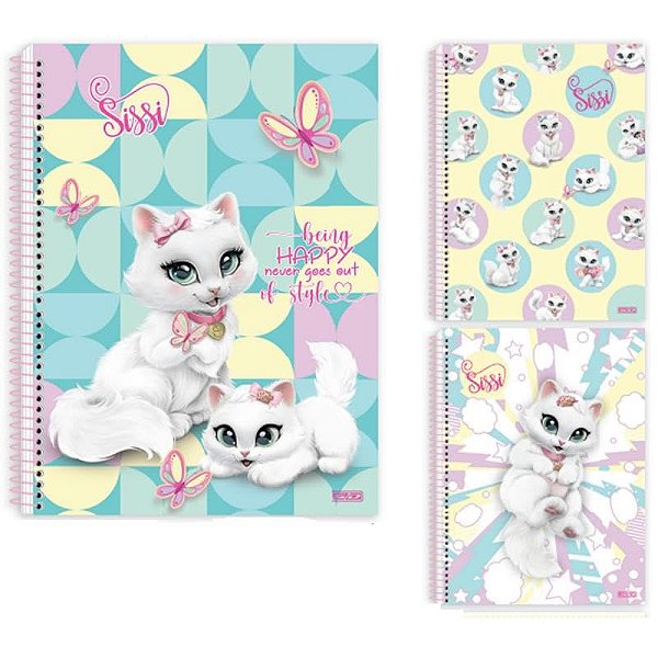 CADERNO UNIVERSITARIO C.DURA 080F/01M SISSI