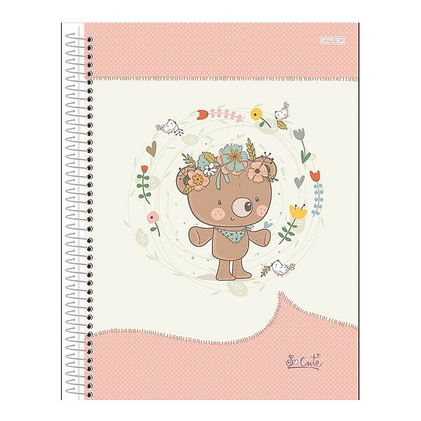 CADERNO UNIVERSITARIO C.DURA 080F/01M SO CUTE