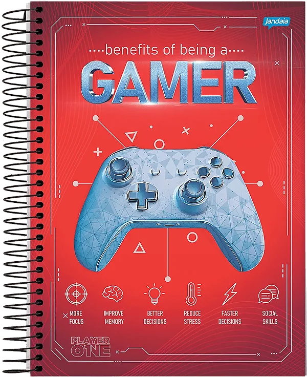 CADERNO UNIVERSITARIO C.DURA 080F/01M PLAYER