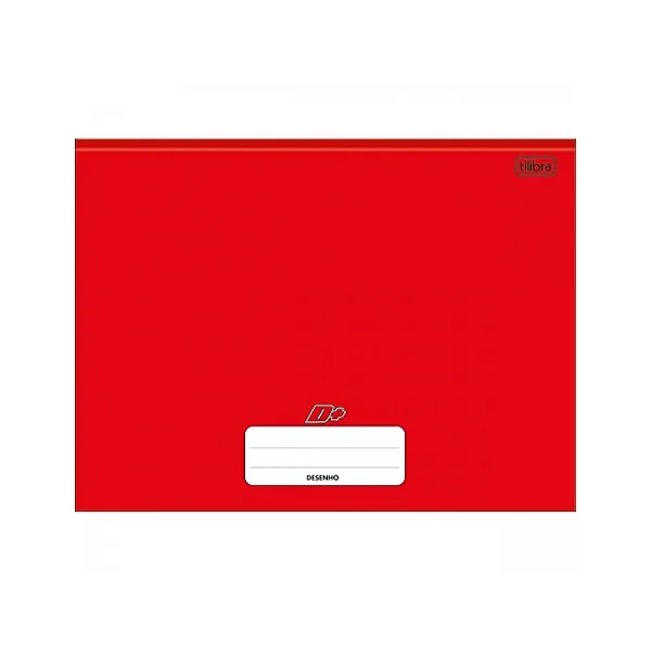 CADERNO DESENHO BROCHURAO C.DURA 96F VERMELHO