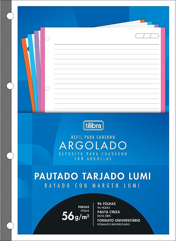 CADERNO PARA FICHARIO TARJ LUMI 96F
