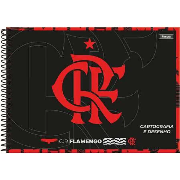 CADERNO CARTOGRAFIA C.DURA 080F FLAMENGO