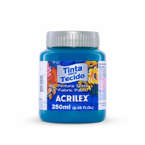 TINTA TECIDO FOSCA 250ML AZUL TURQUESA